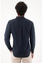 Tennis Camisa Para Hombre De Lino Marino Relajada Con Botones Claros de Tennis