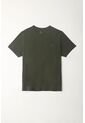 Camiseta Manga Corta Verde Para Hombre de Tennis