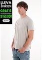 Tennis Camiseta Con Raqueta Estampada Gris Para Hombre de Tennis