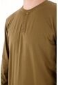 Tennis Camiseta Manga Larga Con Botones Café Para Hombre de Tennis