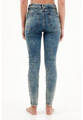 Tennis Jean Jegging Tiro Alto Con Dirty Para Mujer