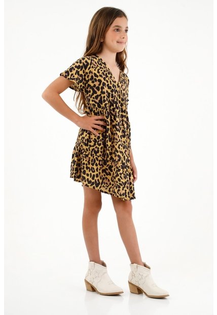 Vestido Con Aberturas Para Niña