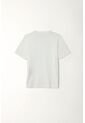Camiseta Manga Corta Blanca Para Niño de Tennis