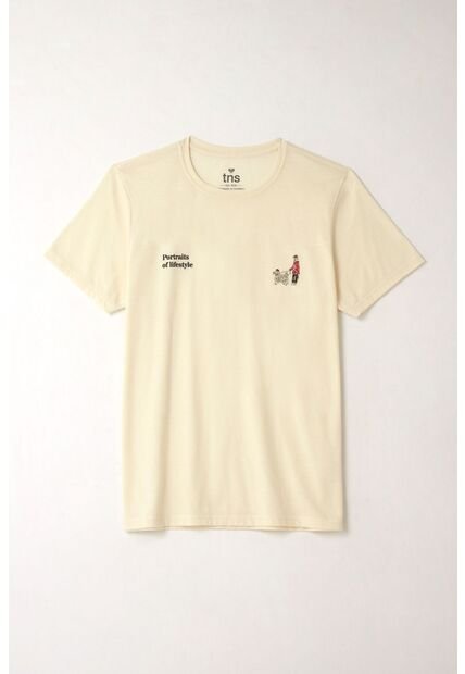 Tennis Camiseta Básica Crudo Para Hombre