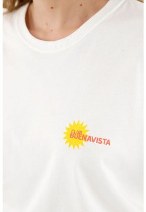 Camiseta Unisex Blanca Con Estampado Posterior