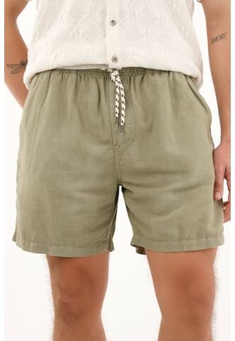 Tennis Bermuda Verde Con Pretina Enresortada Para Hombre Tennis