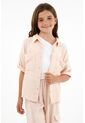 Camisa Crudo De Botones Para Niña de Tennis