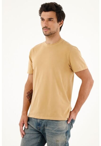 Tennis Camiseta Cuello Redondo Café Para Hombre
