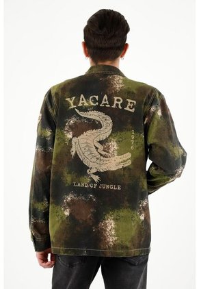 Tennis Abrigo Estampado Tipo Parka Para Hombre