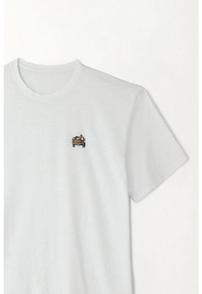 Tennis Camiseta En Jersey Flamé Blanca Para Hombre