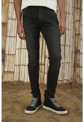 Jean Nudy Negro Para Hombre