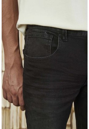 Jean Nudy Negro Para Hombre