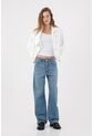 Tennis Jean Recto Con Botonadura Visible En Denim Para Mujer de Tennis