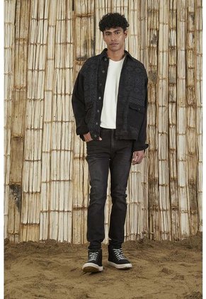 Jean Nudy Negro Para Hombre