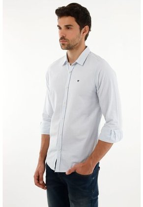 Tennis Camisa Azul Con Mini Raqueta Para Hombre