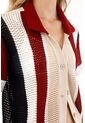 Tennis Camisa Tejida Con Diseño A Rayas Multicolor Para Mujer de Tennis