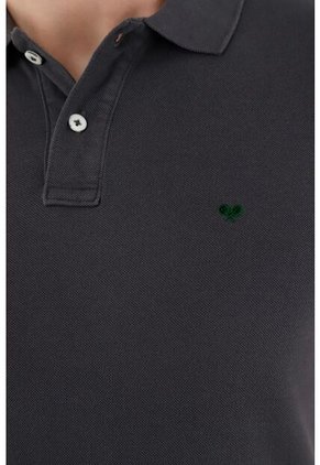 Polo Gris Con Raqueta Multicolor Para Hombre