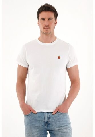 Tennis Camiseta De Cuello Redondo Blanca Para Hombre Tennis