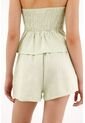 Tennis Short En 100% Lino Verde Para Mujer de Tennis