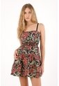Tennis Vestido Corto Estampado De Flores Multicolor Para Mujer de Tennis