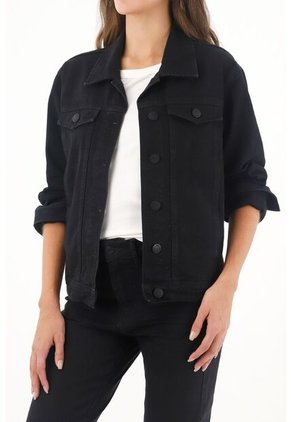 Tennis Chaqueta En Black Denim Para Mujer