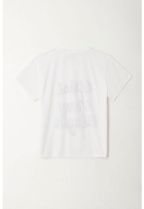 Tennis Camiseta Básica Estampada Blanca Para Mujer