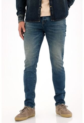 Tennis Jean Skinny Cinco Bolsillos Azul Para Hombre Tennis