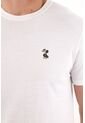 Tennis Camiseta Con Cuello Redondo En Rib Blanca Para Hombre de Tennis