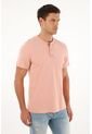 Camiseta Rosada Manga Corta Para Hombre de Tennis