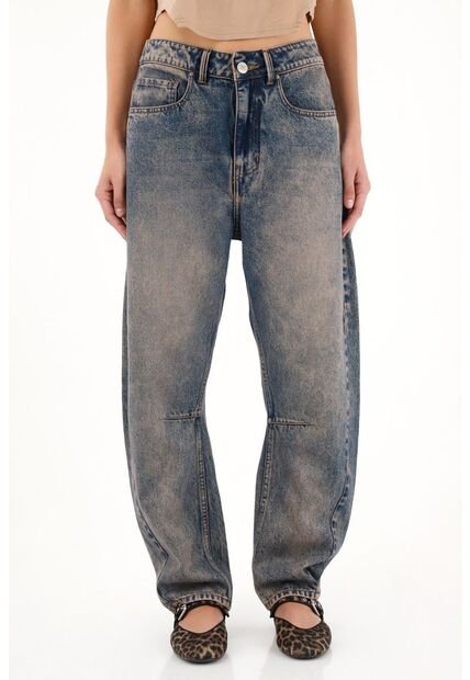 Tennis Jean Horseshoe De Tiro Bajo Con Dirty Fuerte Para Mujer