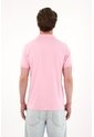 Tennis Polo Slim Fit Rosada Licra Para Hombre de Tennis
