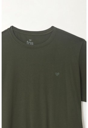 Camiseta Manga Corta Verde Para Hombre