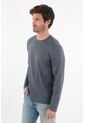 Tennis Camiseta Manga Larga Azul Para Hombre de Tennis
