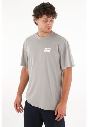 Tennis Camiseta Jersey Con Mini Aplique Gris Para Hombre