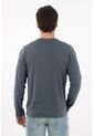 Tennis Camiseta Manga Larga Azul Para Hombre de Tennis