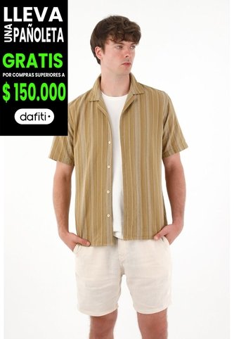 Tennis Camisa Con Diseño A Rayas De Ajuste Cómodo Para Hombre Tennis