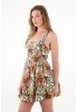 Tennis Vestido Corto Con Falda Globo Y Estampado De Flores Para Mujer de Tennis