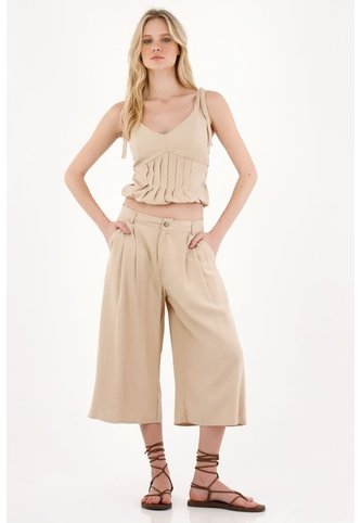 Tennis Pantalón Culotte Café Para Mujer Tennis
