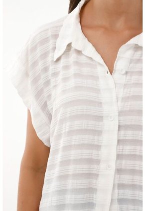 Camisa Crudo Tipo Kimono Para Mujer