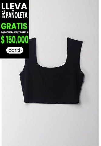 Tennis Camiseta Crop Manga Sisa Negra Con Acabado Ligero Para Mujer Tennis