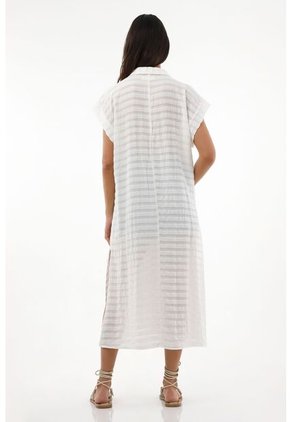 Camisa Crudo Tipo Kimono Para Mujer