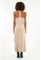 Vestido Crudo Largo Con Aberturas En Costados Para Mujer de Tennis