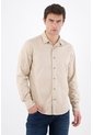 Tennis Camisa Regular Fit Con Logo Bordado En Algodón Beige Para Hombre de Tennis