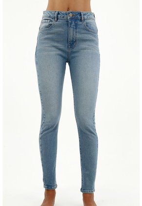 Tennis Jean Tipo Jegging Azul Para Mujer