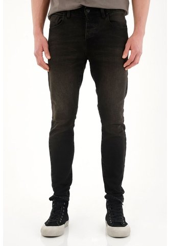 Tennis Jean Super Skinny De Tiro Medio Negro Para Hombre Tennis