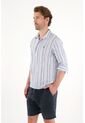 Tennis Camisa Manga Larga Con Diseño A Rayas Para Hombre de Tennis