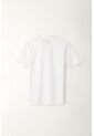 Polo Cuello Tejido Blanca Para Niño de Tennis
