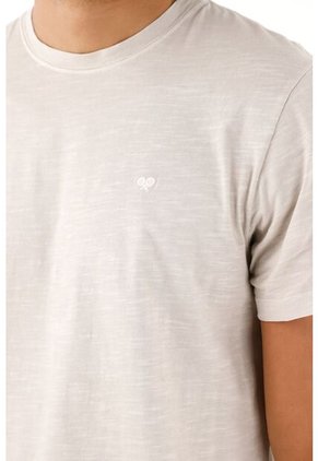 Tennis Camiseta En 100% Algodón Gris Para Hombre