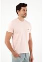 Camiseta Rosada Cuello Redondo Para Hombre de Tennis