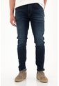 Tennis Jean Súper Skinny Cinco Bolsillos Azul Para Hombre de Tennis